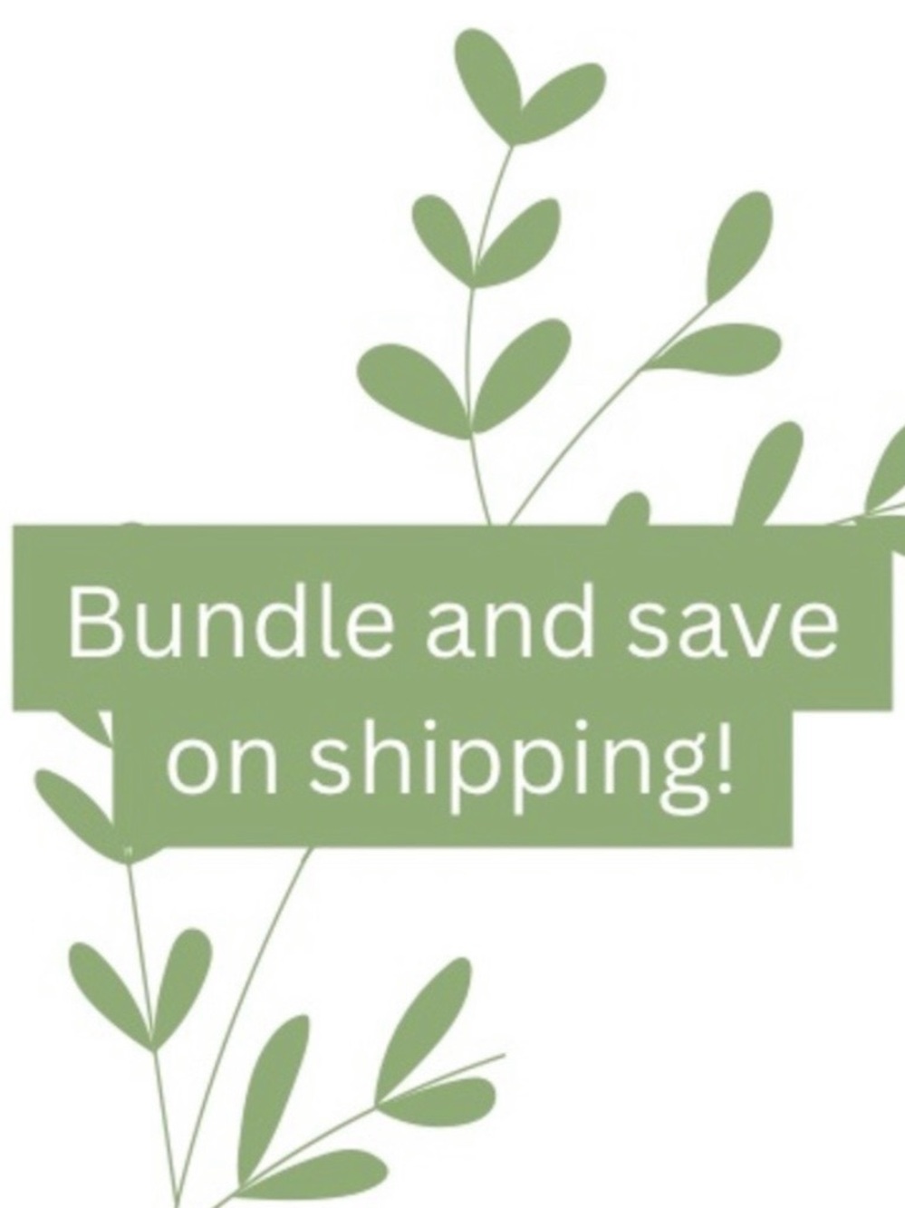 Bundle and Save on Shipping Graphic - Green